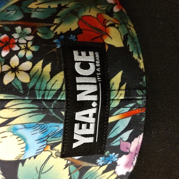 Yea.Nice Parrots Multicolor Adjustable Snapback Hat Cap OS - Picture 2 of 9